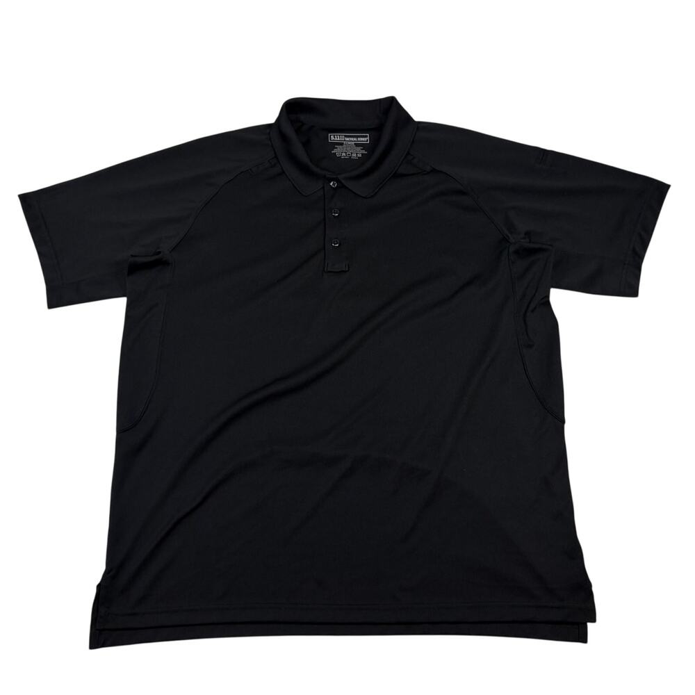 5.11 Tactical Performance Polo Shirt Black Moisture Wicking XL